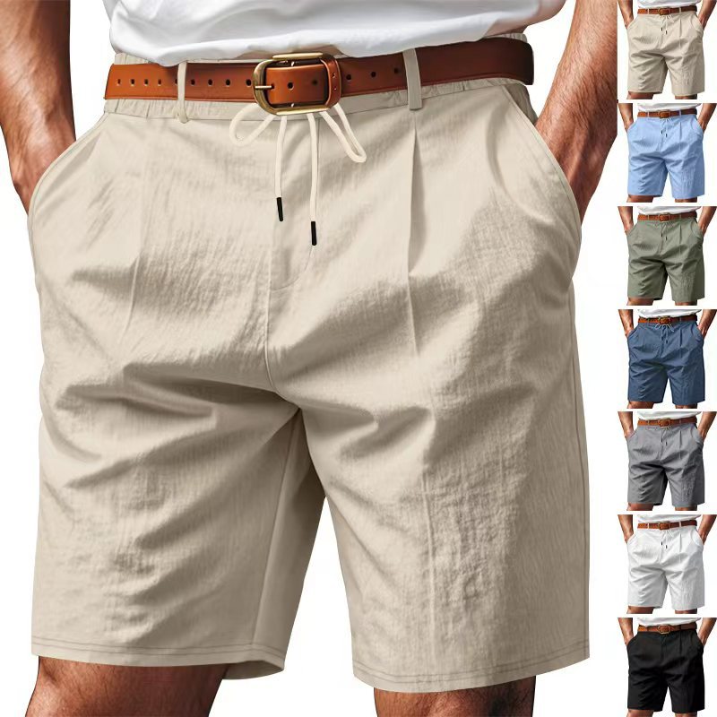 Knielange, leichte Funktionsshorts für Herren mit elastischem Bund