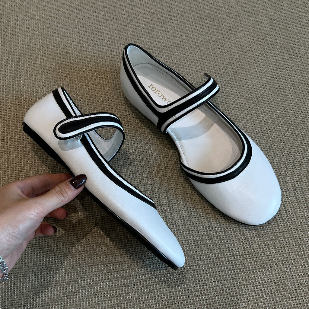 Damen Ballerinas mit modischen Riemchen EB