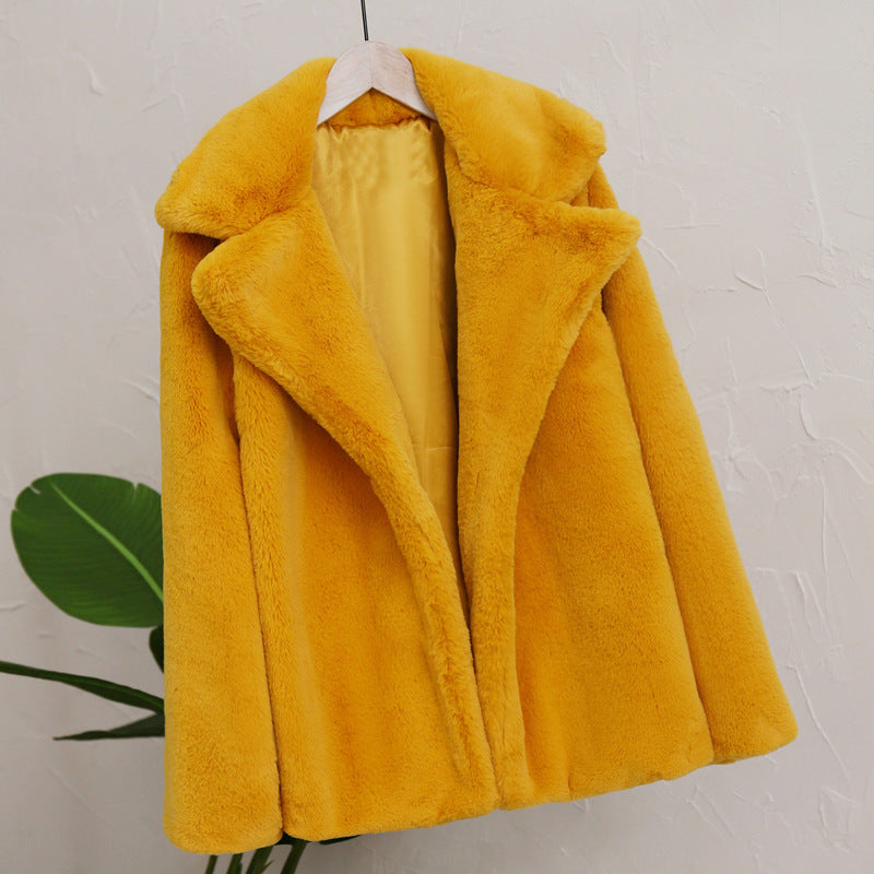 Damen Flauscher Mantel EB
