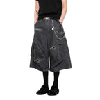 Stilvolle Herren-Cargoshorts mit weitem Schnitt und praktischen Taschen