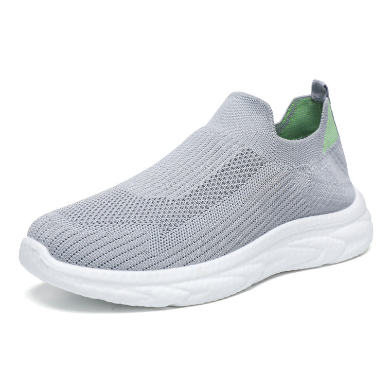 Damen Bequeme Slip-On Laufschuhe mit elastischem Obermaterial EB