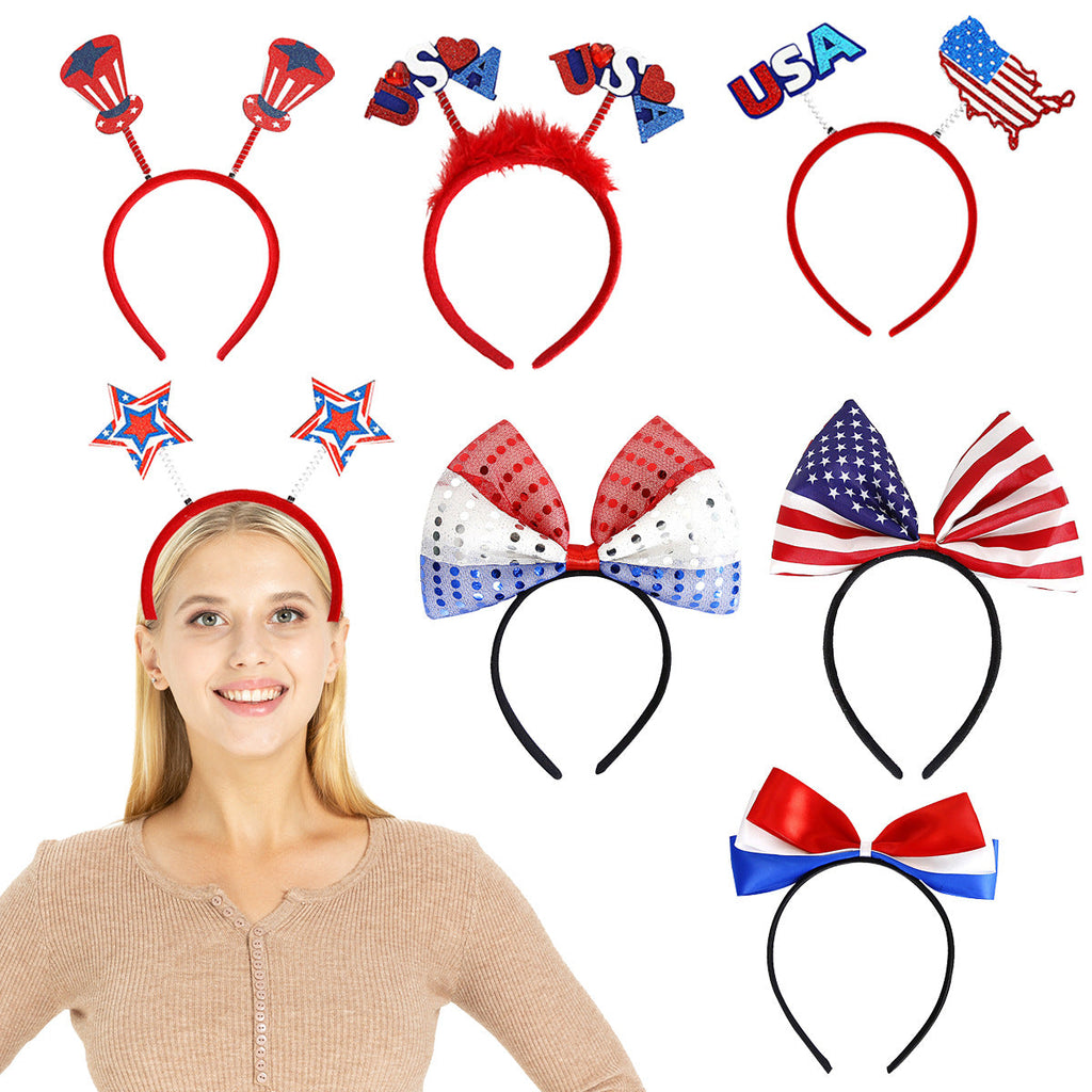 Patriotischer Haarreif zum Unabhängigkeitstag mit Uncle Sam Hüten