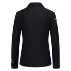 Damen Eleganter Blazer mit floralem Design und seidigem Finish EB