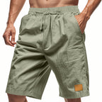 Herren-Bermudashorts aus Baumwollmix mit Kordelzug