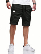 Herren bequeme Sport Shorts mit praktischen Taschen und elastischem Bund EB
