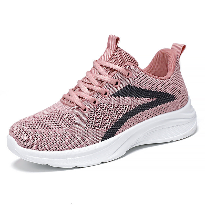 Damen Atmungsaktive Freizeitschuhe mit elastischem Obermaterial und stoßdämpfender Sohle EB