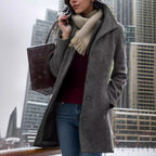Damen trendiger Oversized-Mantel EB