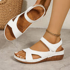 Damen bequeme Riemchen-Sandalen mit anatomischem Fußbett EB