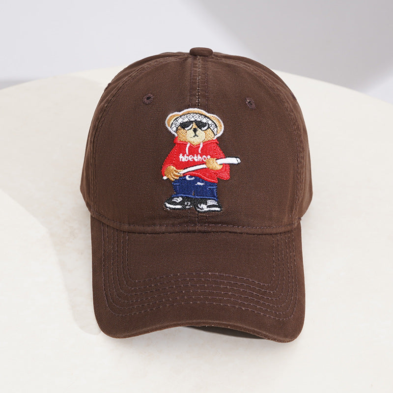 Herren Baseballkappe mit Cartoon-Stickerei