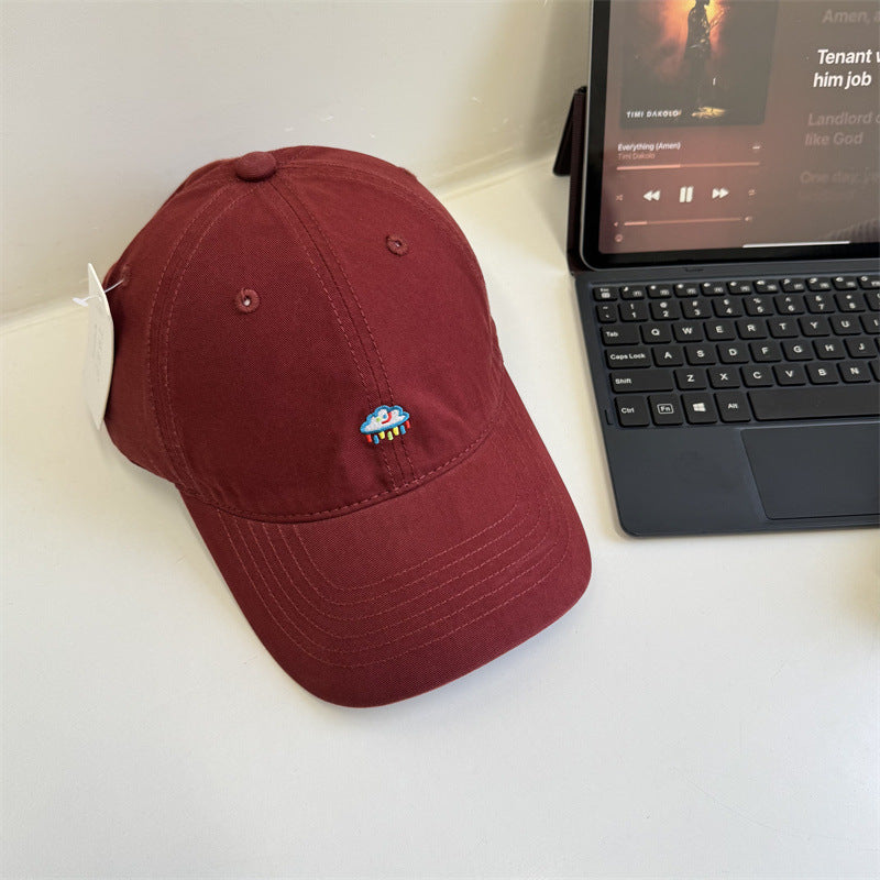 Damen Dad Hat aus Baumwolle mit Stickerei