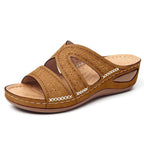 Damen bequeme Riemchensandalen mit ergonomischer Fußbettgestaltung EB