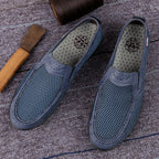 Damen atmungsaktive Slip-On Freizeitschuhe mit rutschfester Sohle EB