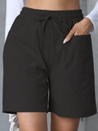 EB | Große Shorts mit hoher Taille und weitem Bein