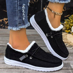 Damen Bequeme Slip-On Clogs mit kuscheligem Innenfutter und flexibler Sohle EB