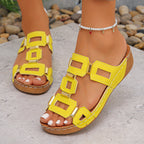 Damen Bequeme Sandalen mit modischem Riemen-Design EB