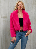 Damen Eleganter Kunstfellbolero EB