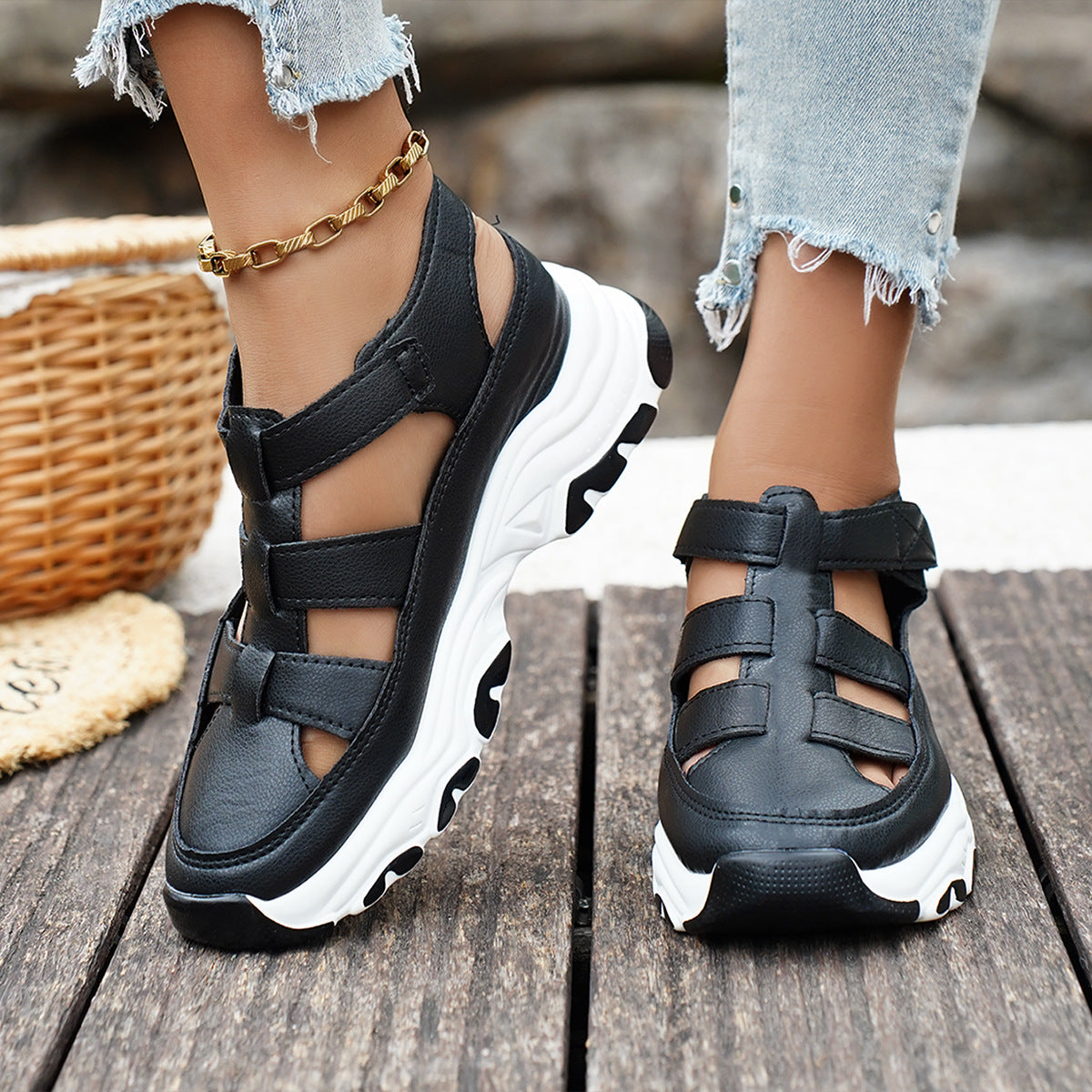 Damen bequeme Sport-Sandalen mit modischem Design EB