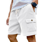 Herren-Utility-Shorts aus Cord mit elastischem Bund