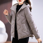 Damen isolierte Pufferjacke mit hohem Kragen und praktischen Reisverschlusstaschen EB