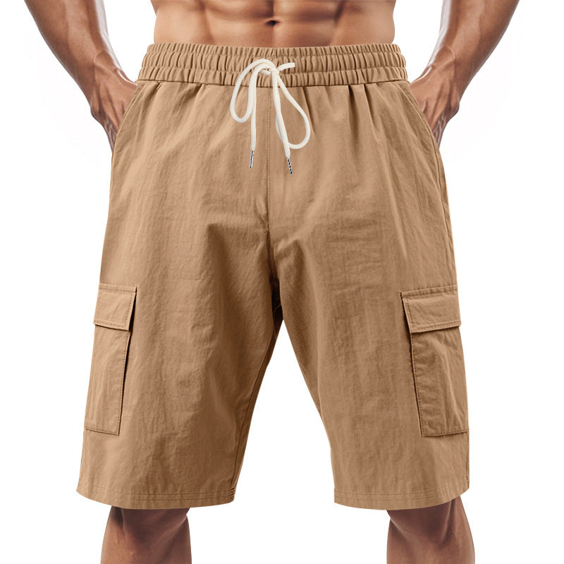 Technische Cargo-Shorts für Herren mit elastischem Kordelzugbund