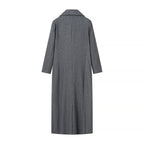 Damen eleganter Wintermantel mit hochschließendem Kragen und praktischen Taschen EB