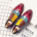Damen Elegante Brogue-Schuhe aus hochwertigem Leder mit einzigartigen Farbdetails EB