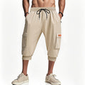 Herren modische Cargo-Shorts mit praktischen Seitentaschen und elastischem Bund EB