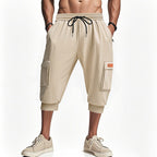 Herren modische Cargo-Shorts mit praktischen Seitentaschen und elastischem Bund EB