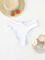 High-Waist Badeshorts mit Raffung für Damen