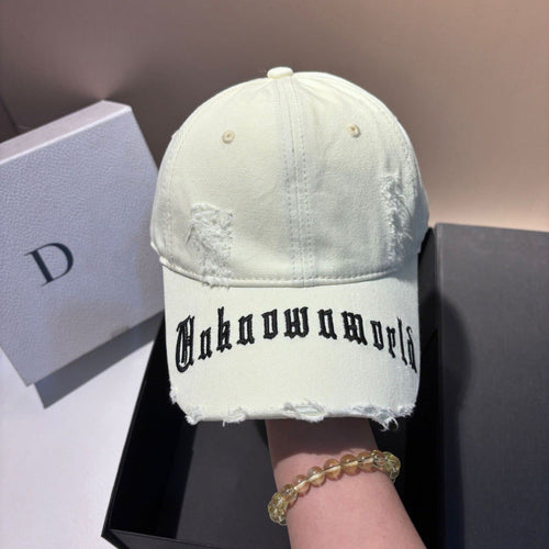 Baseballkappe mit Grafik und Distressed-Optik für Herren