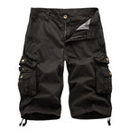 Herren Cargoshorts mit multifunktionalen Taschen und elastischem Bund EB
