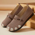 Damen Bequeme Slip-On Ballerinas mit flexiblem Obermaterial EB