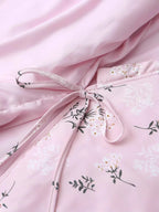 Damen gesteppte Weste im eleganten Blumenprint-Design EB