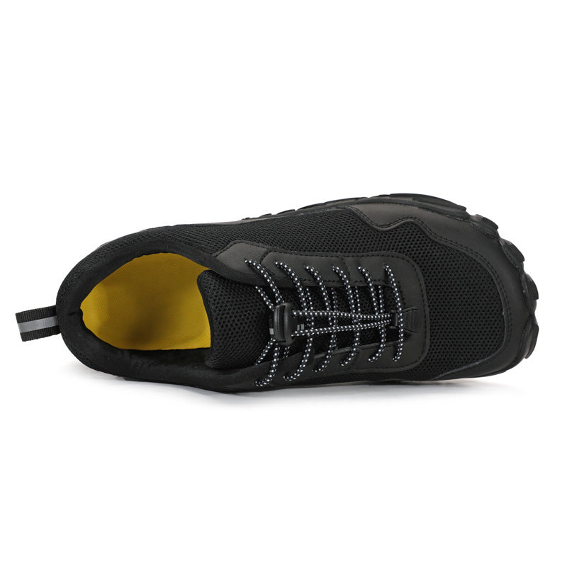 Herren nan leichter Schnellzug-Trekkingschuh mit Gummizehschutz, atmungsaktivem Meshoberteil und profiliertem Outdoor-Laufsohle EB