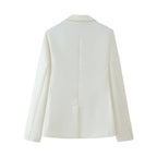 Damen elegante Blazerjacke mit taillierter Passform und modernen Details EB