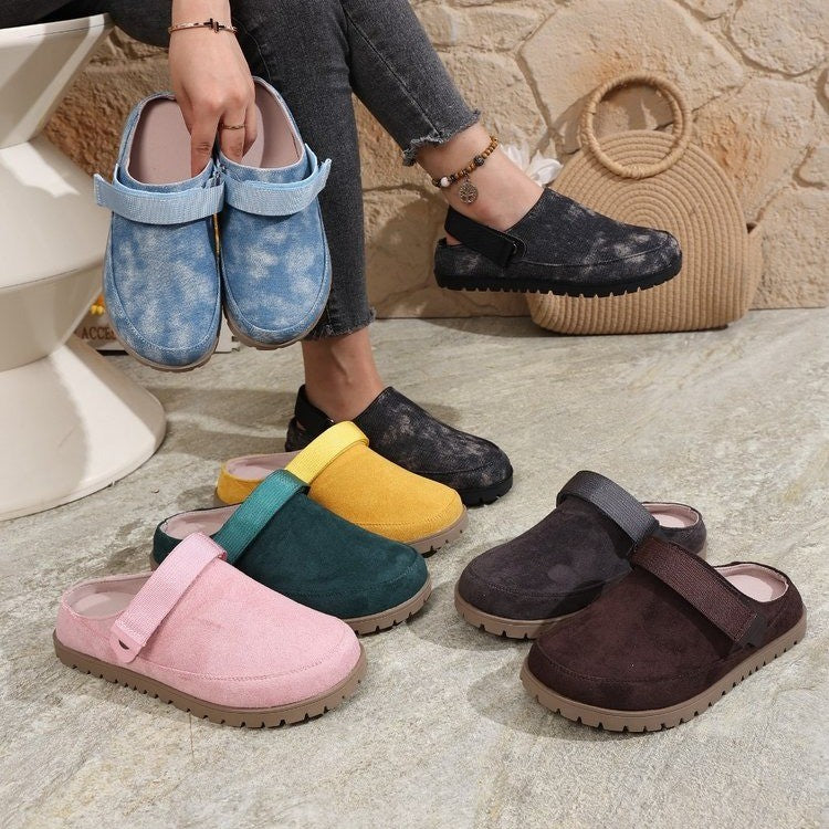 Damen Clogs mit verstellbarem Riemen und weichem Innenfutter EB