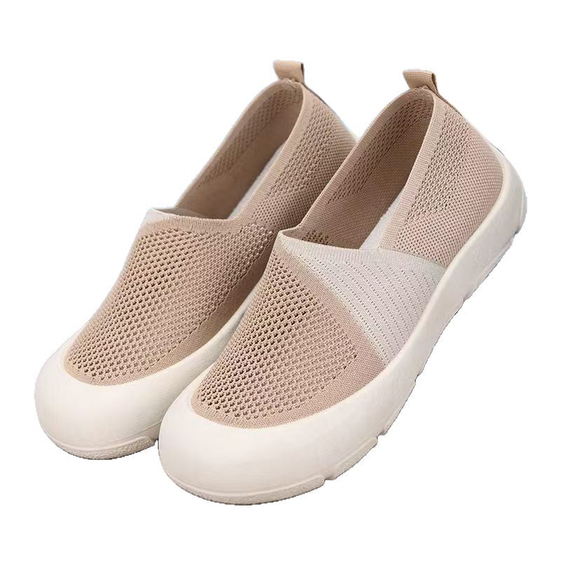 Damen Bequeme Slip-On Schuhe mit atmungsaktivem Obermaterial EB