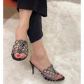 Damen Absatzschuhe mit eleganten Strassdetails EB
