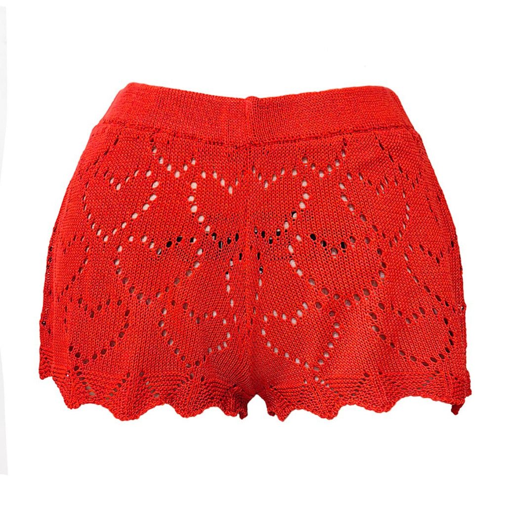 Damen-Häkelshorts für den Strand