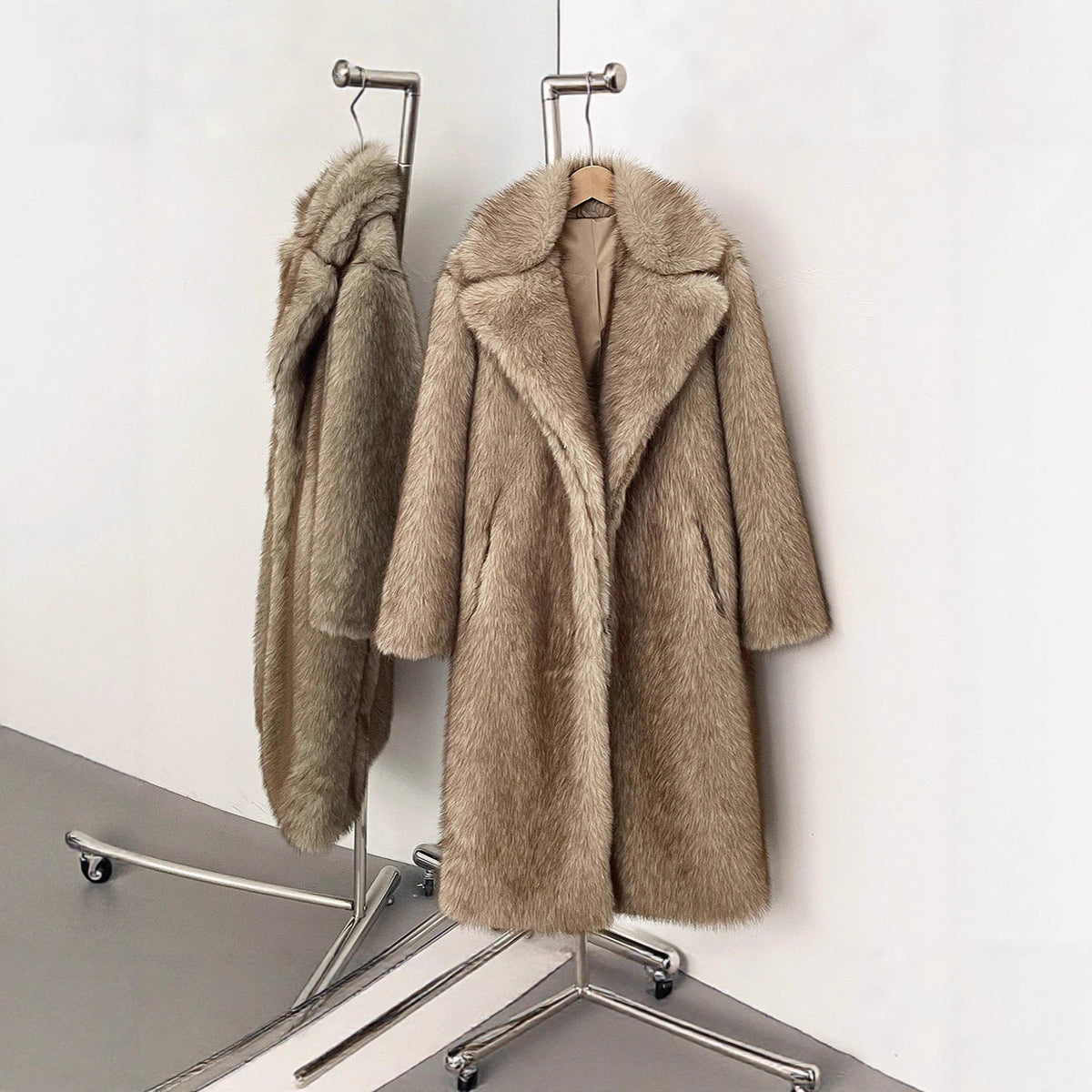 Damen Langhaarmantel für elegante Anlässe EB