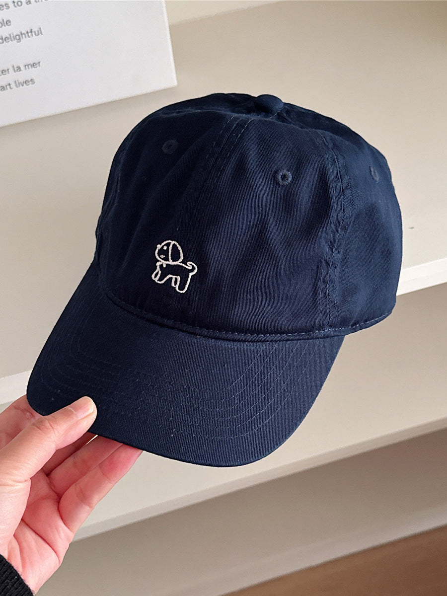 Baseballkappe mit Hunde-Stickerei
