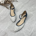 Damen Ballerinas mit verstellbarem Riemen und luftdurchlässigem Obermaterial EB