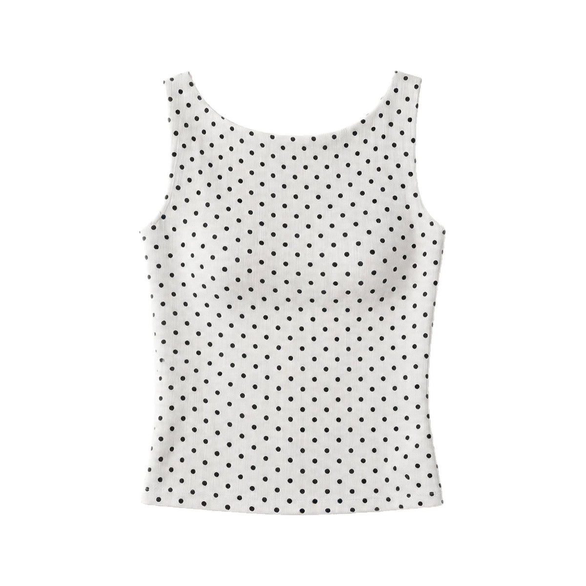 Damen Trägershirt mit verspieltem Polka-Dots-Muster EB
