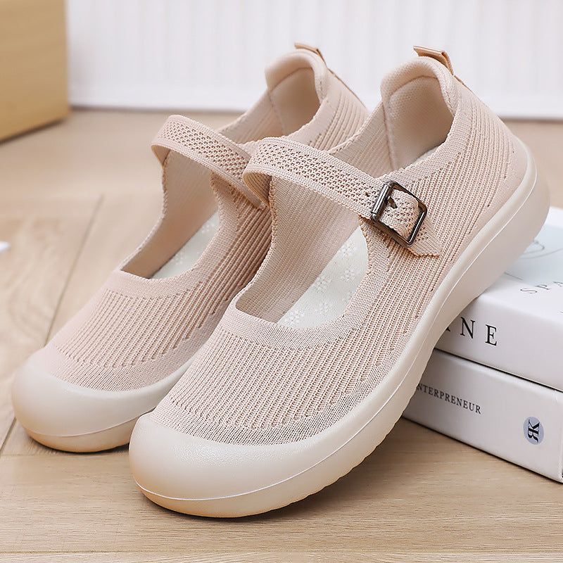 Damen Bequeme und elegante Sandalen mit Schnalle EB