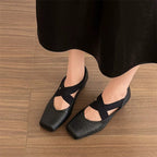 Damen Ballerina-Pumps mit elegantem Riemchen und komfortablem Absatz EB