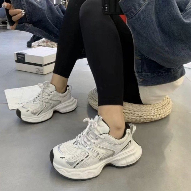 Damen Sportliche Laufschuhe mit atmungsaktivem Mesh und stoßdämpfender Sohle EB