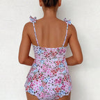 Damen Baderock mit floralem Design EB