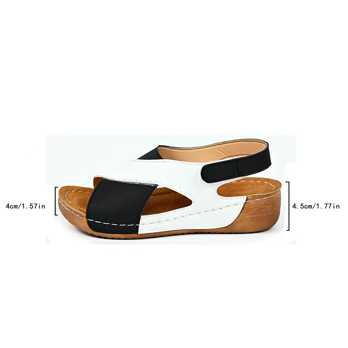 Damen Bequeme Sandalen mit verstellbarem Riemen EB