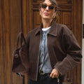 Damen Elegante Oversized-Jacke im lässigen Stil EB