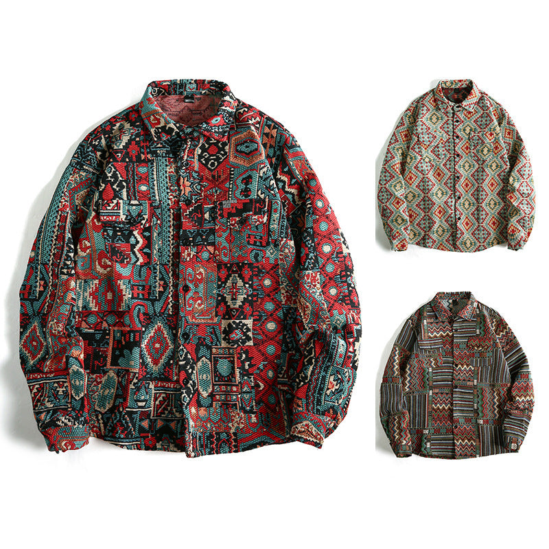 Herren Hemd mit geometrischem Muster EB